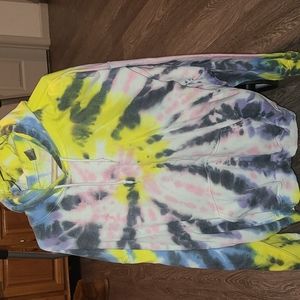 Mens, womens unisex.. Hand made tye dye hoodie XL.